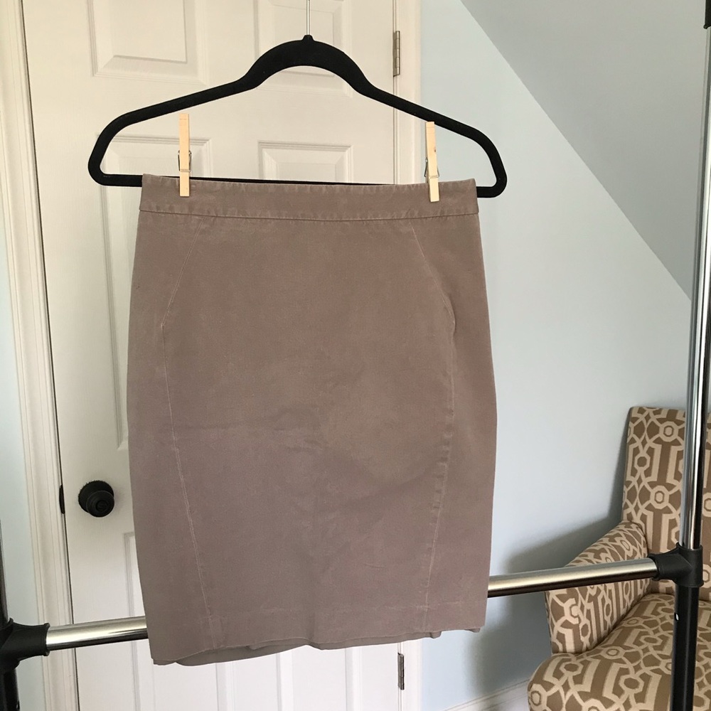 Beige Loft by Ann Taylor Pencil Skirt
